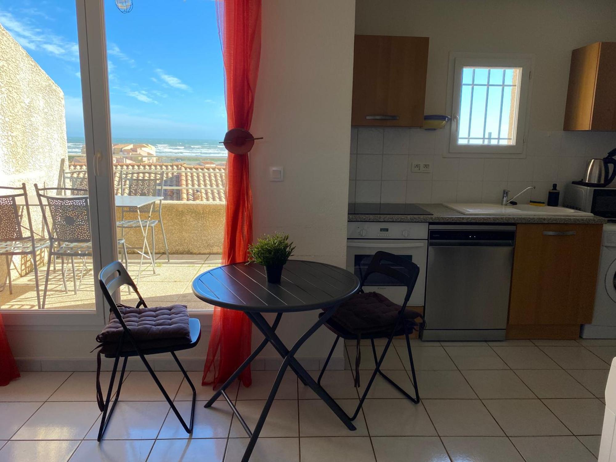 T3 Vue Mer Et Plage, Avec Wifi Et Parking Saint-Pierre-la-Mer  Eksteriør billede
