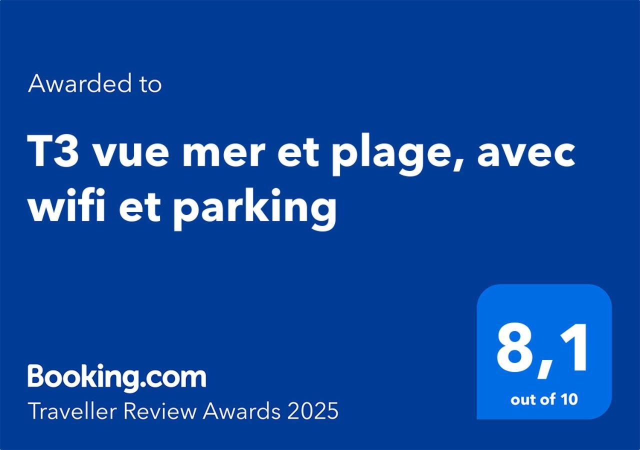 T3 Vue Mer Et Plage, Avec Wifi Et Parking Saint-Pierre-la-Mer  Eksteriør billede